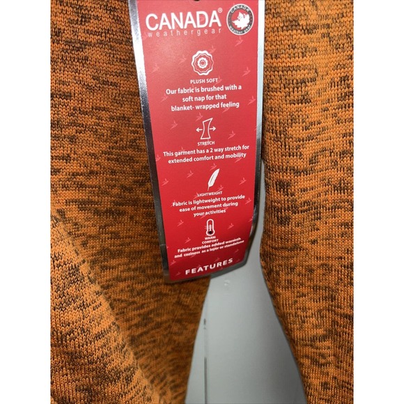 Canada Weather Gear Terrain Fleece Hoodie U Unisex XXL NWT $70 - Picture 5 of 6